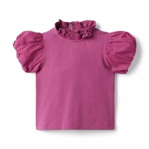 JANIE and JACK RIBBED BUBBLE SLEEVE TOP